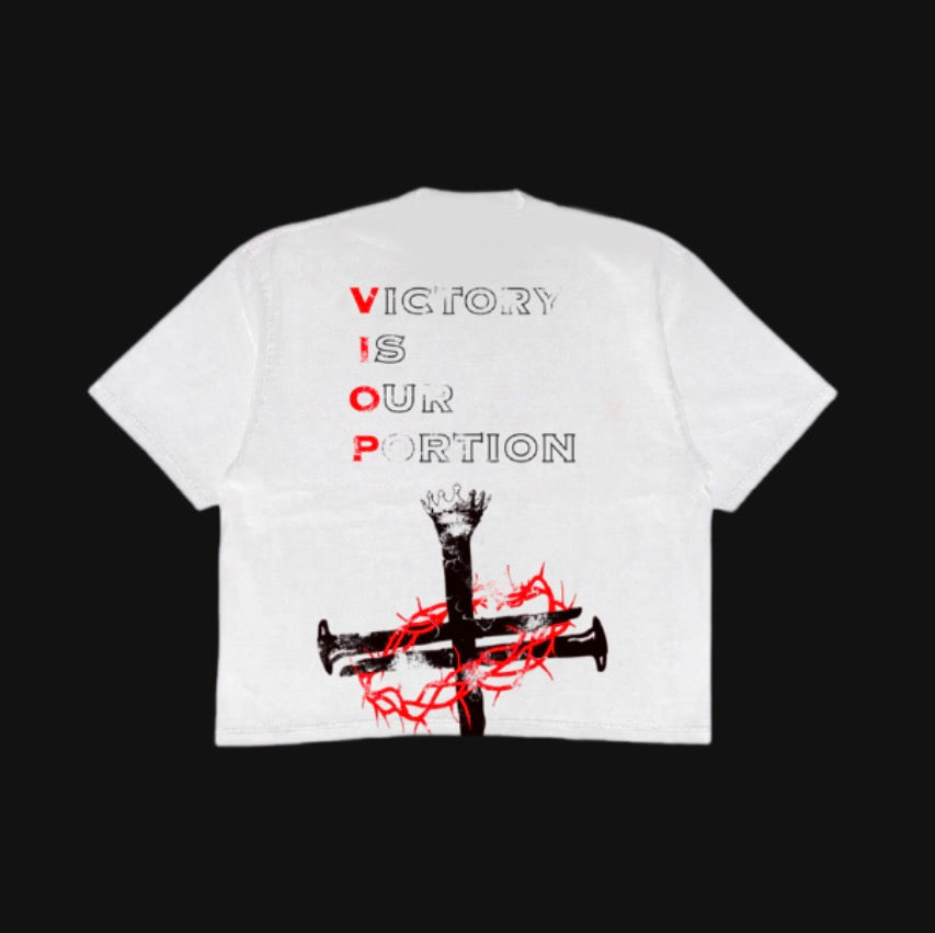 VIOP “Cross Is My Crown” White Tee