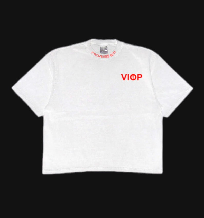 VIOP “Cross Is My Crown” White Tee